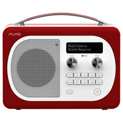 Pure Evoke D4 Mio DAB/FM Bluetooth Radio Scarlet